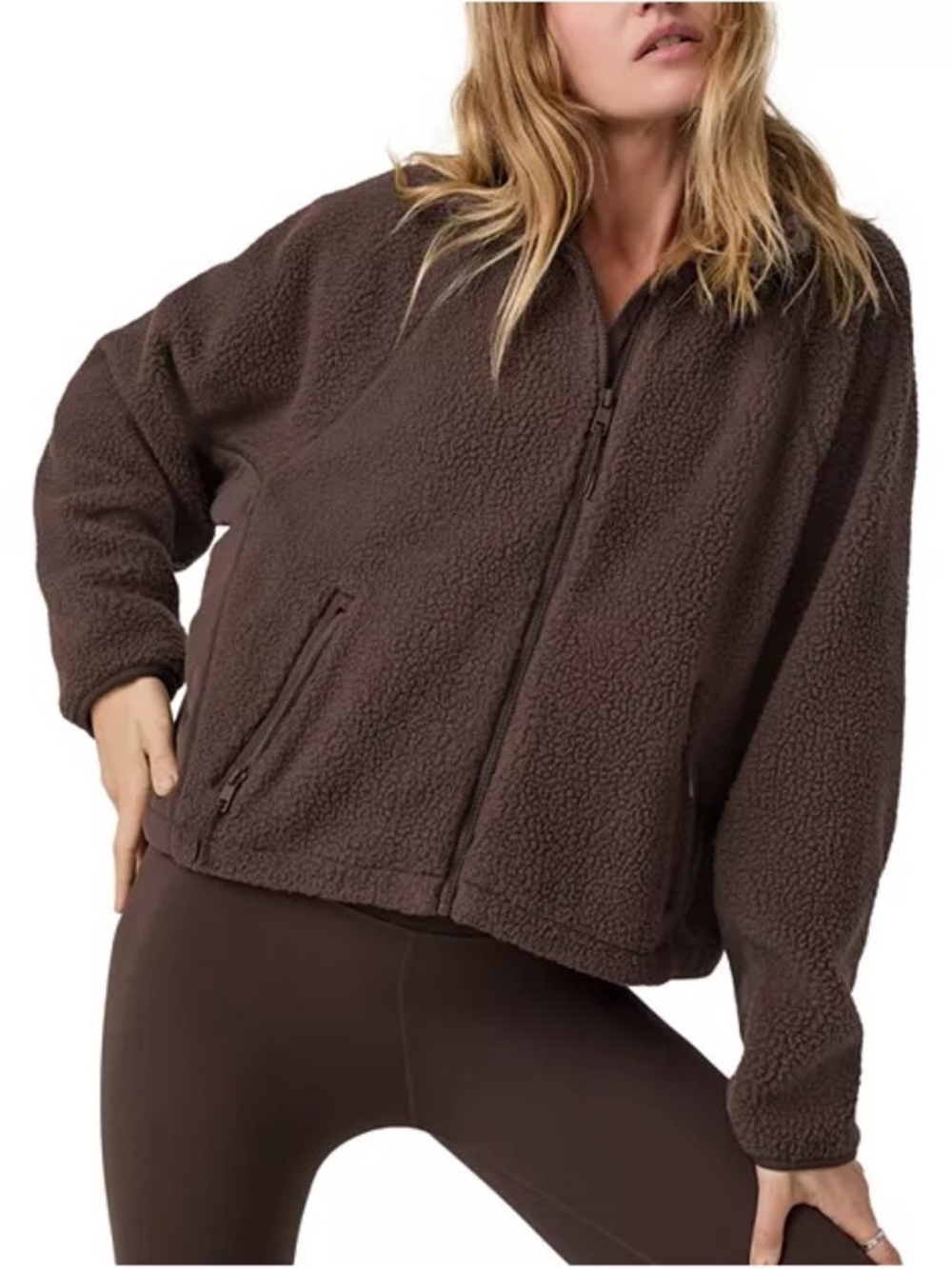 Vuori Women's Alpine full Zip Jacket in Java Small